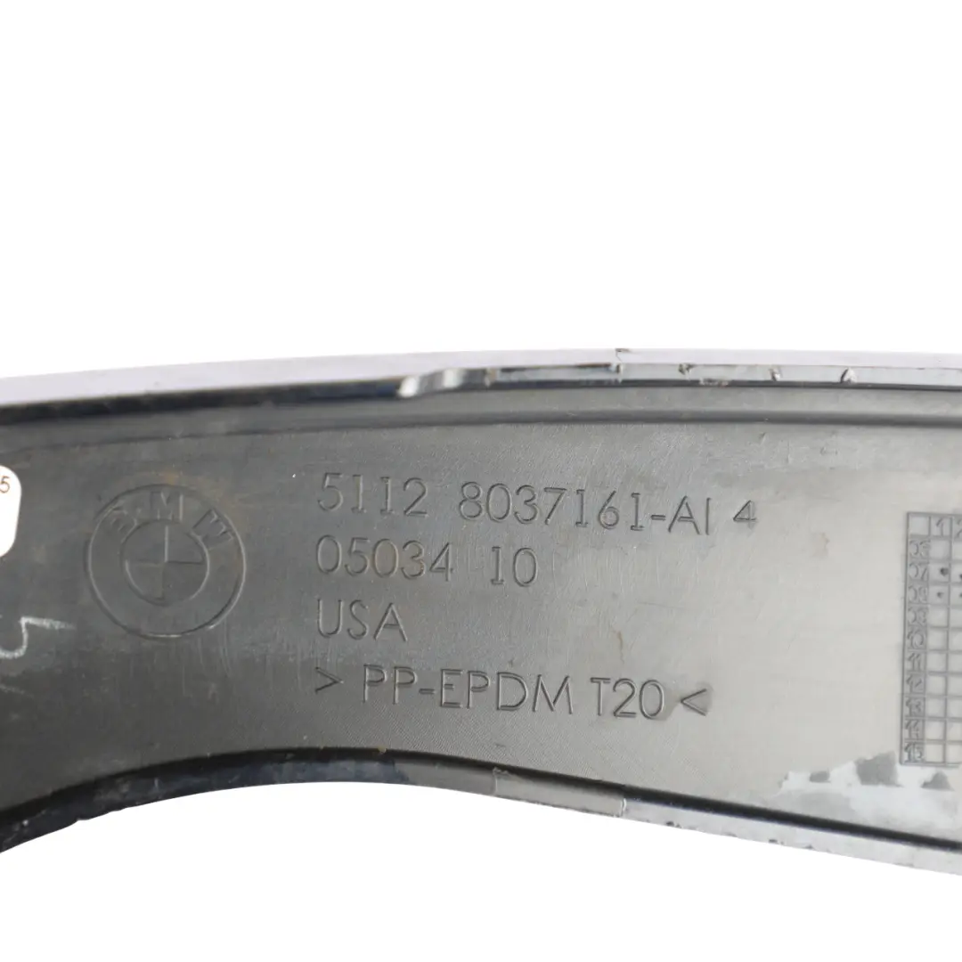 BMW X5 Series E70 M Sport Bumper Splash Shield Left N/S Wheel Arch Black 8037161 - SKU 8037283 - Part number 8037283