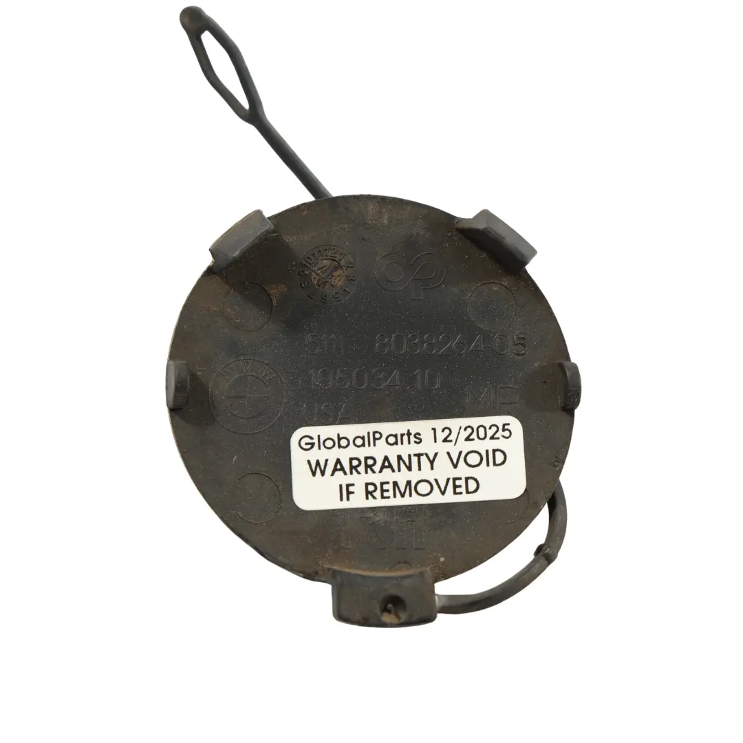 BMW X5 E70 Cache D'Anneau De Remorquage Pare Chocs Avant Droit Gris Sidéral A52 - SKU 8038264-SCG - Numéro de pièce 8038264