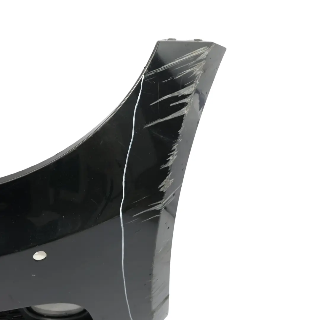Front Bumper M Sport Trim Panel Black Sapphire Metallic - 475 to BMW E82 E88 with Part number 8057507 BMW E82 E88 Front Bumper M Sport Trim Panel Black Sapphire Metallic - 475 - SKU 8057507-BS - Part number 8057507