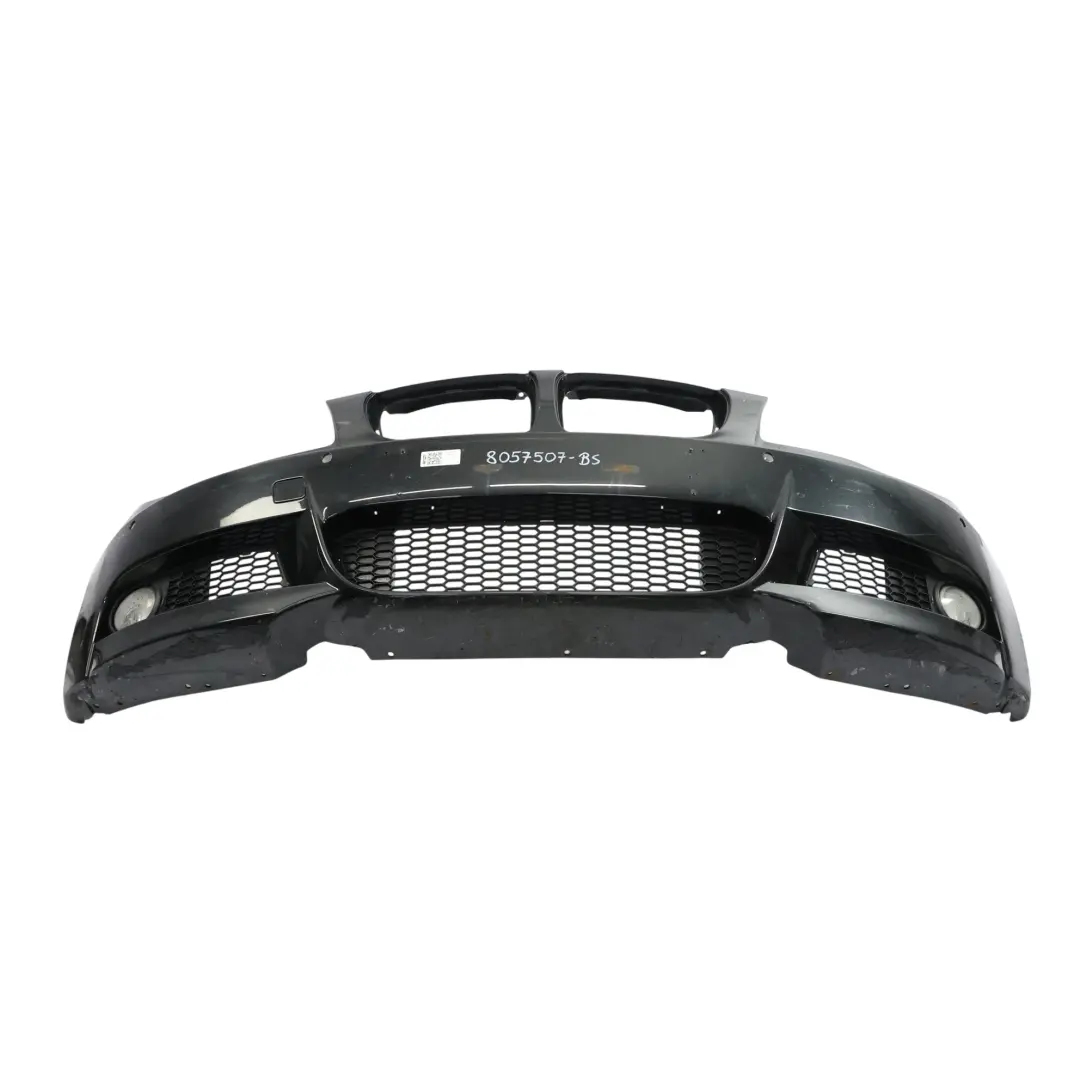 Front Bumper M Sport Trim Panel Black Sapphire Metallic - 475 to BMW E82 E88 with Part number 8057507 BMW E82 E88 Front Bumper M Sport Trim Panel Black Sapphire Metallic - 475 - SKU 8057507-BS - Part number 8057507