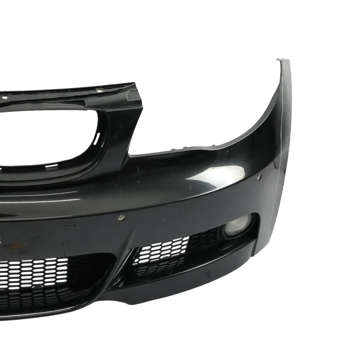 BMW E82 E88 Front Bumper M Sport Trim Panel Black Sapphire Metallic - 475 - SKU 8057507-BS - Part number 8057507