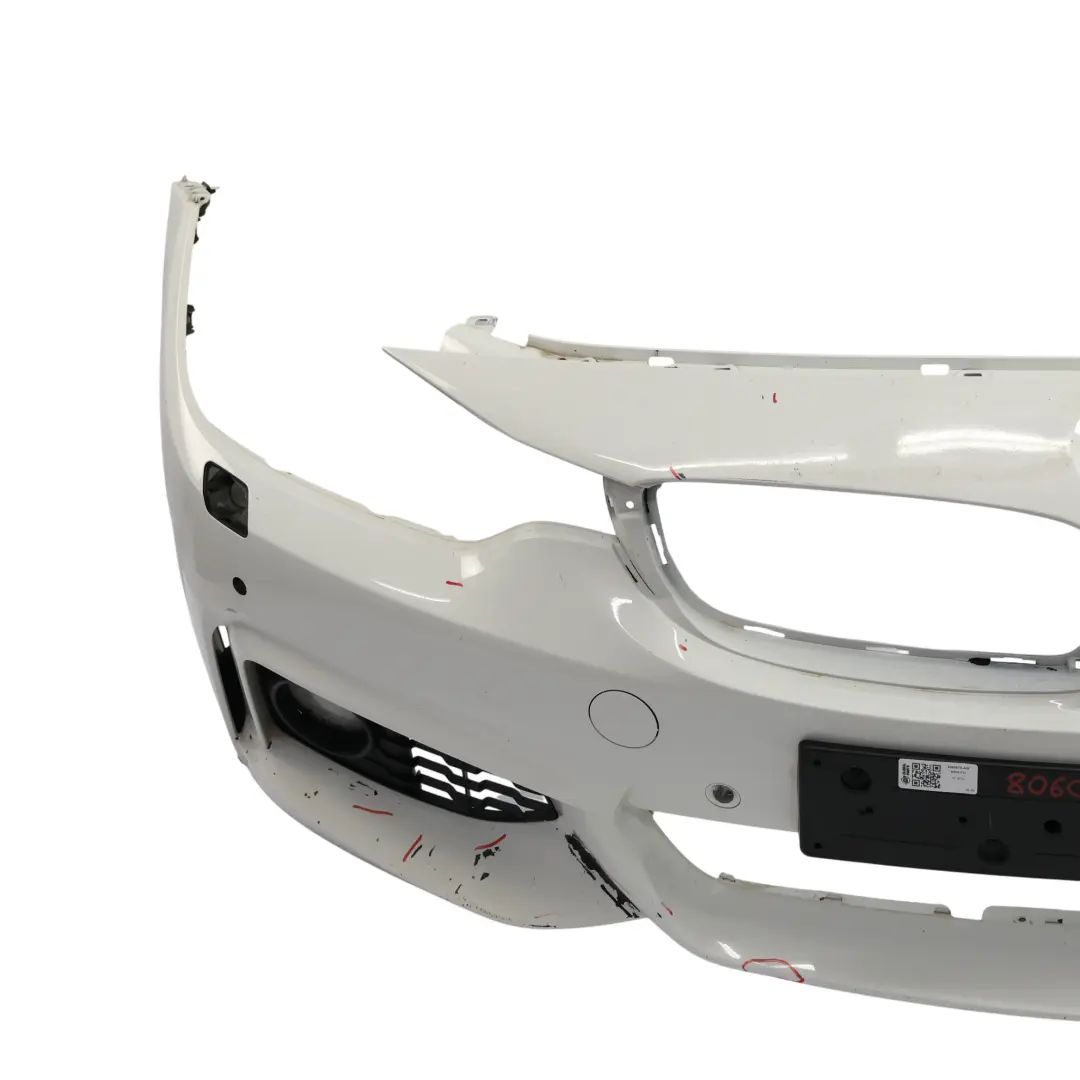 BMW F32 F36 Przedni Zderzak Alpinweiss 3 Biały - 300 - SKU 8060879-AW - Numer Części 8060879