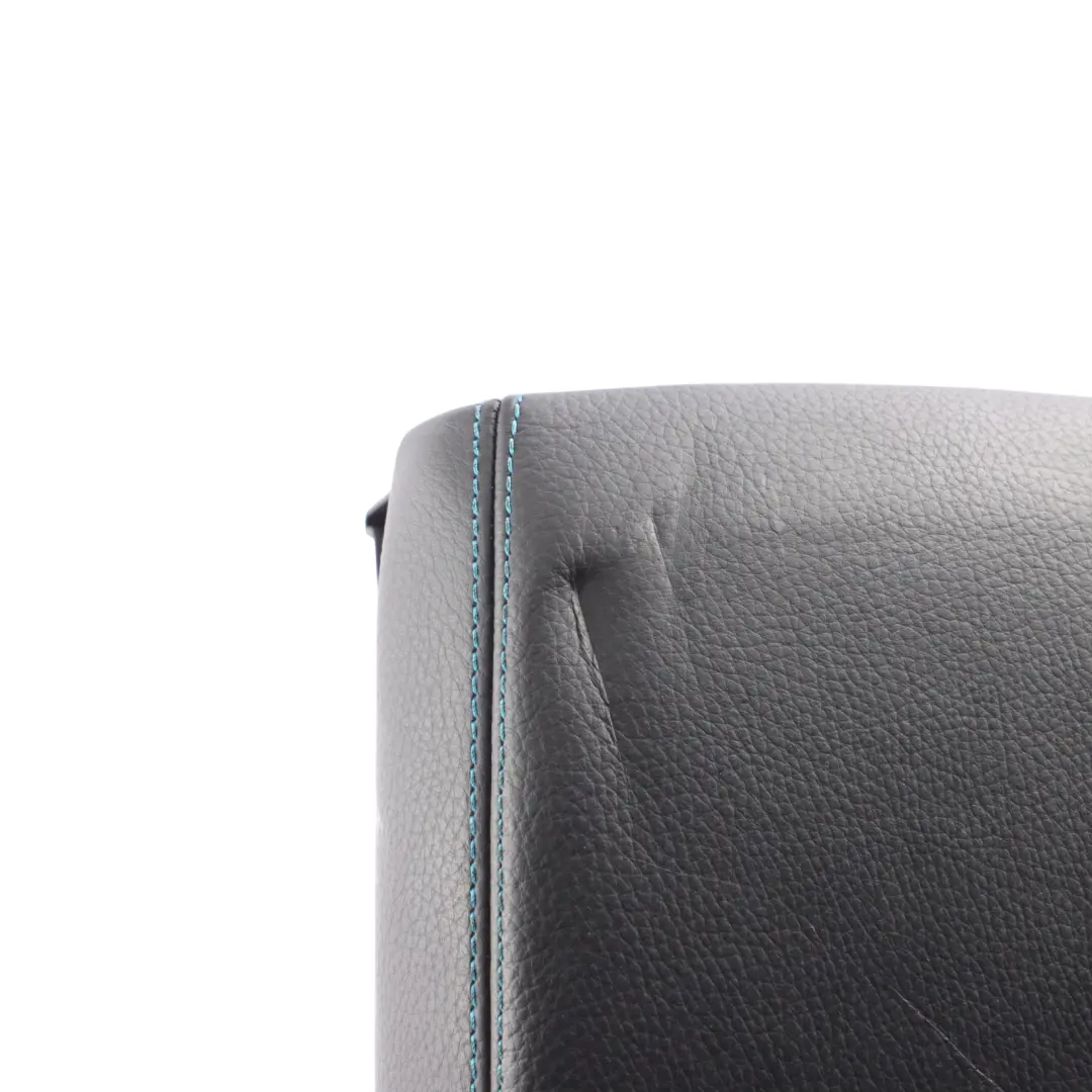 Central Console Arm Rest Black Blue Stitching Alcantara to BMW F87 M2 with Part number 8065465 BMW F87 M2 Central Console Arm Rest Black Blue Stitching Alcantara - SKU 8065465-1 - Part number 8065465