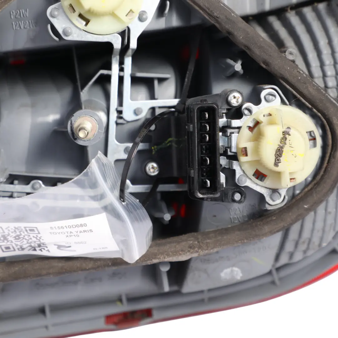 XP10 Rear Tail Light Lamp Left N/S to Toyota Yaris with Part number 815610D080 Toyota Yaris XP10 Rear Tail Light Lamp Left N/S - SKU RHD-815610D080 - Part number 815610D080
