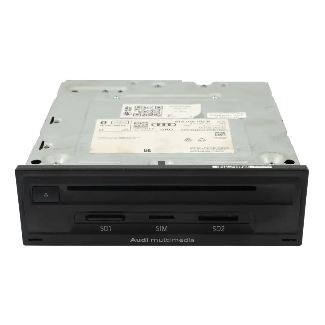 Radio CD SD SIM Player Stereo Sat Nav Hauptgerät für Audi A3 8V mit Teilenummer 81A035192B Audi A3 8V Radio CD SD SIM Player Stereo Sat Nav Hauptgerät - SKU 81A035192B - Teilenummer 81A035192B