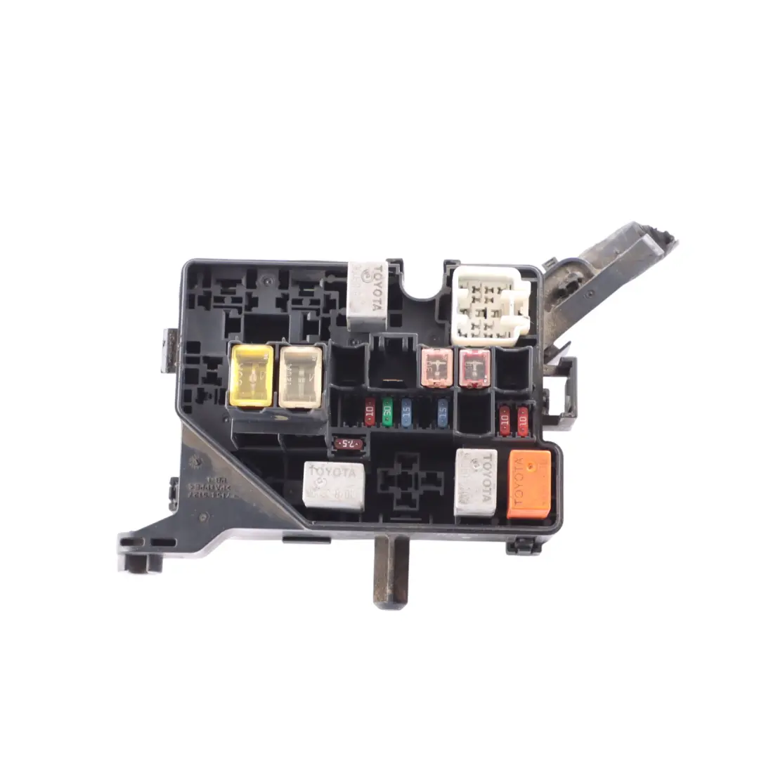 Mk1 XP10 Under Bonnet Hood Relay Fuse Box Board to Toyota Yaris with Part number 827410D010 Toyota Yaris Mk1 XP10 Under Bonnet Hood Relay Fuse Box Board - SKU 827410D010 - Part number 827410D010