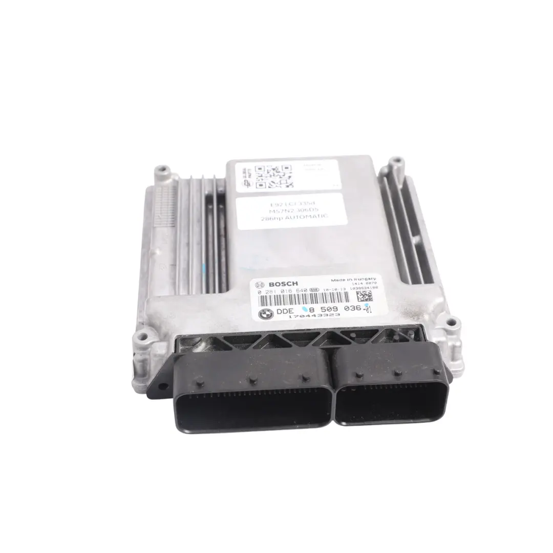BMW E60 E61 E90 E92 M57N2 286HP Engine Control Unit ECU DDE Automatic - SKU 8509036-7 - Part number 8509036