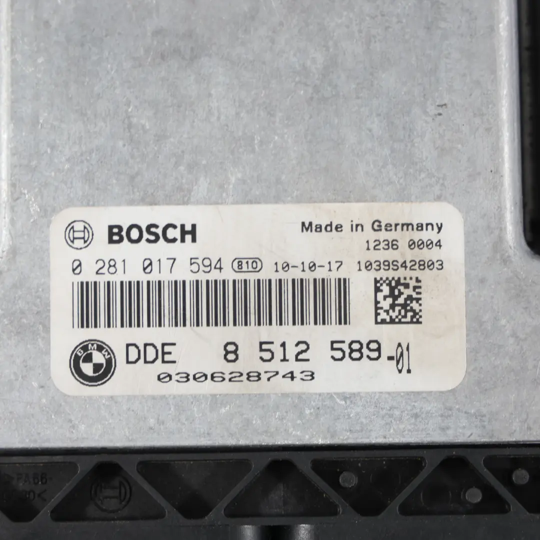 BMW E81 E82 E87 LCI E88 N47S 123d 204HP Engine Unit ECU Kit DDE Manual - SKU 8512589 - Part number 8512589