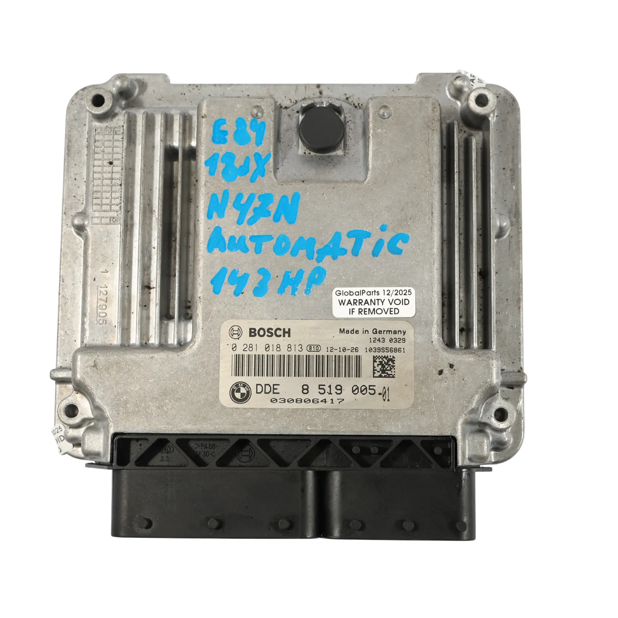 BMW X1 E84 18Dx Diesel N47N 143CH Calculateur Moteur DDE 8519005 Automatique