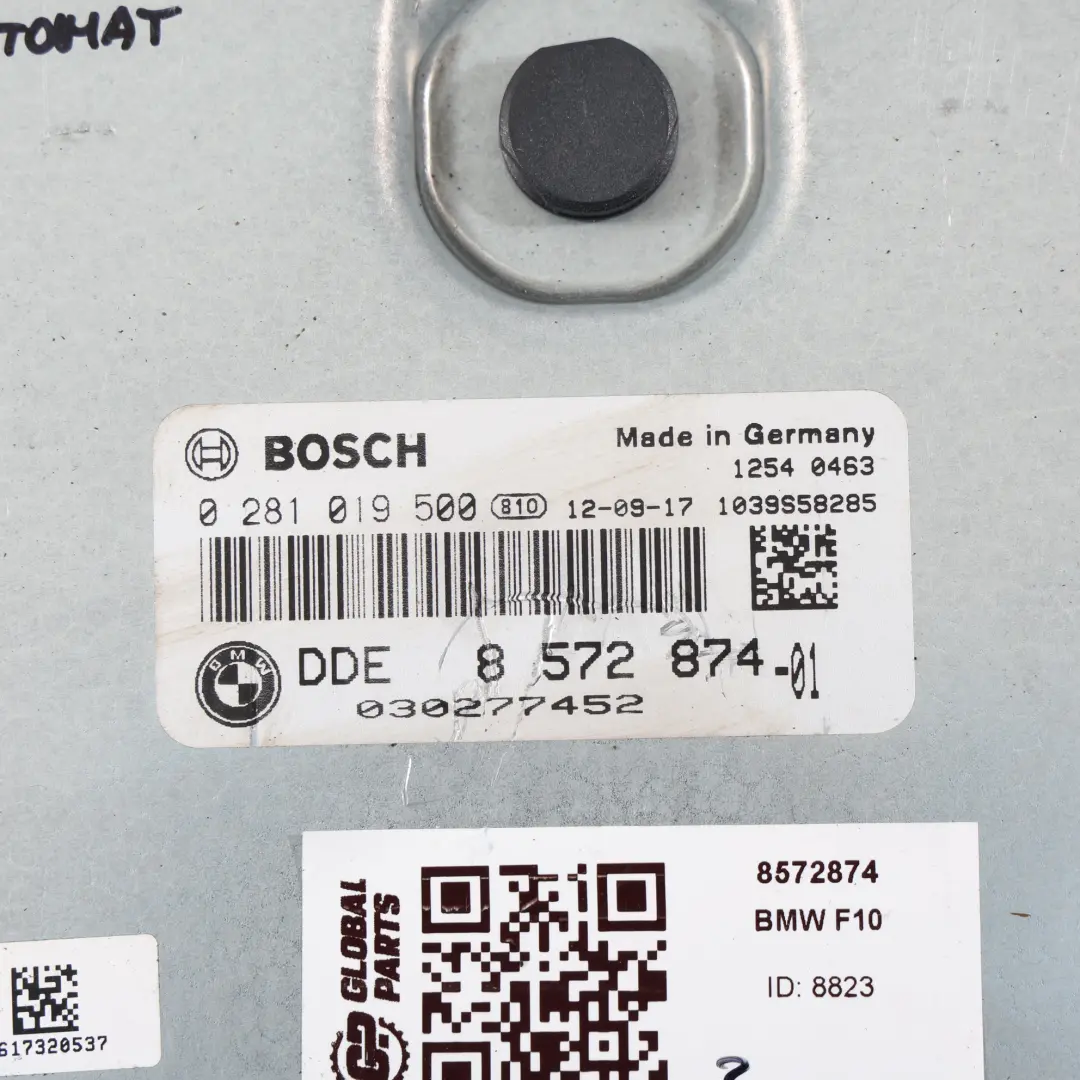 BMW F10 F11 535D N47S1 218HP Komputer Sterownik Silnika ECU Automat - SKU 8572874 - Numer Części 8572874