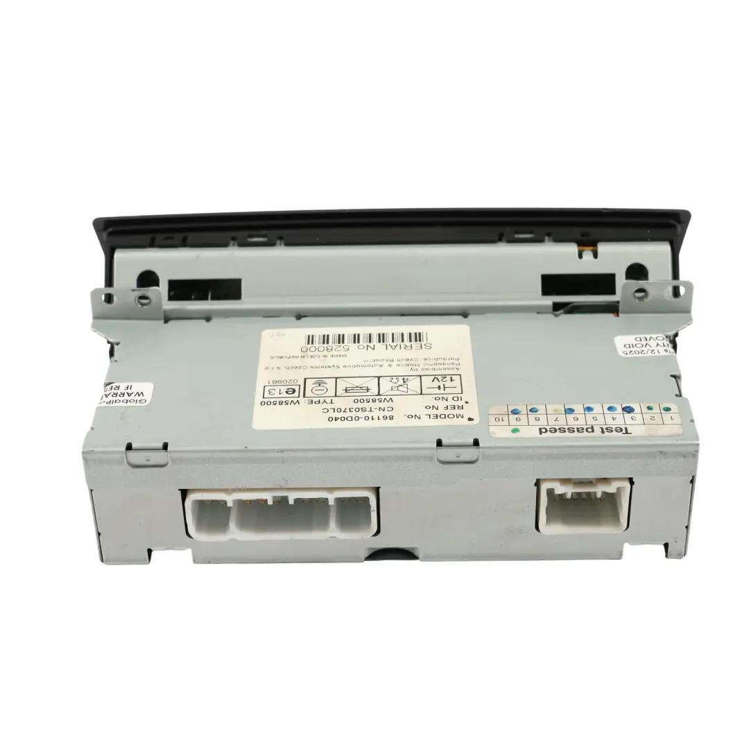 MK1 Display Screen Monitor Radio Nav Navigation Unit to Toyota Yaris with Part number 861100D040 Toyota Yaris MK1 Display Screen Monitor Radio Nav Navigation Unit - SKU 861100D040 - Part number 861100D040