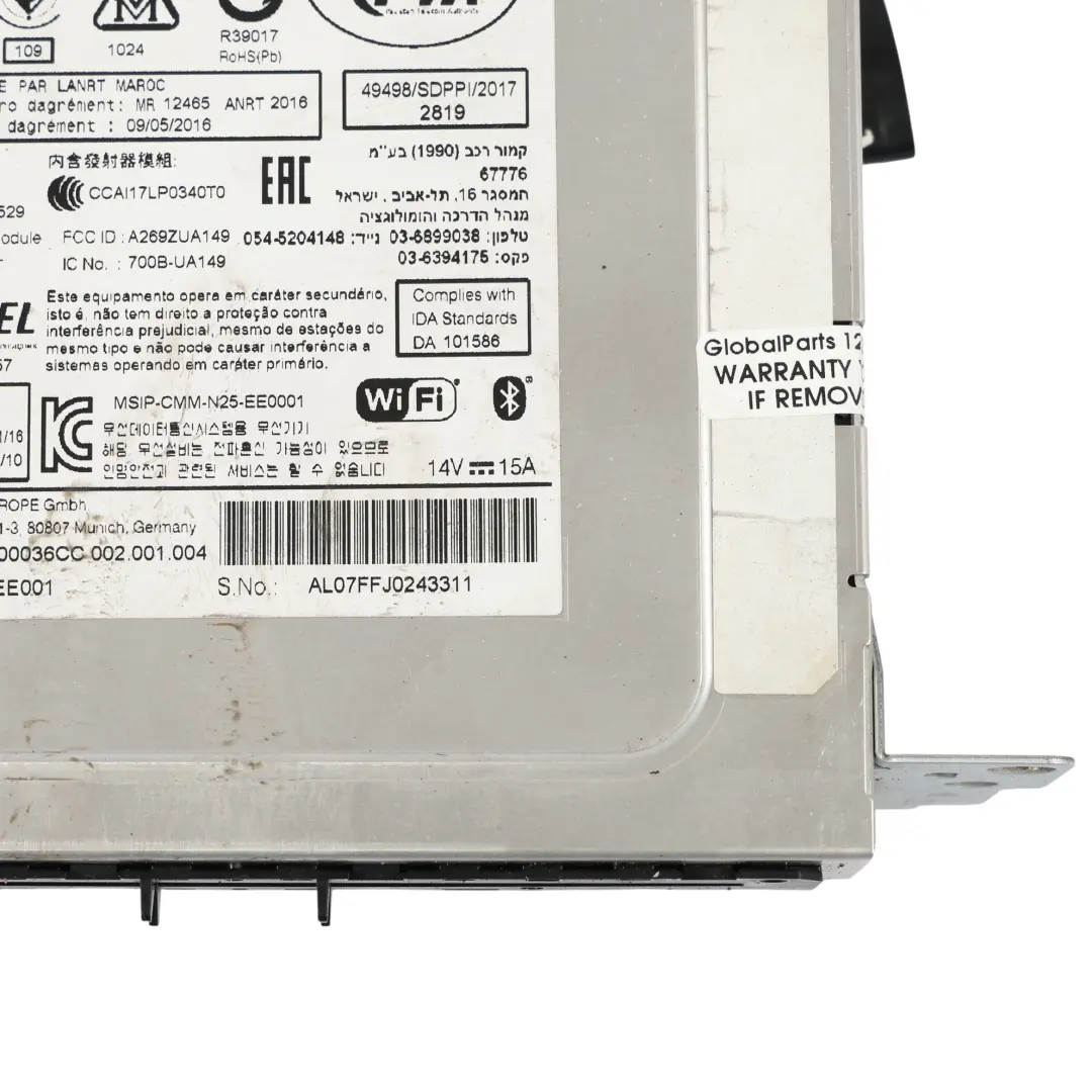 Unidad Principal Navegación Multimedia para BMW F20 F21 F22 F30 F31 LCI con número de pieza 8718207 BMW F20 F21 F22 F30 F31 LCI Unidad Principal Navegación Multimedia - SKU 8718207 - Número de pieza 8718207