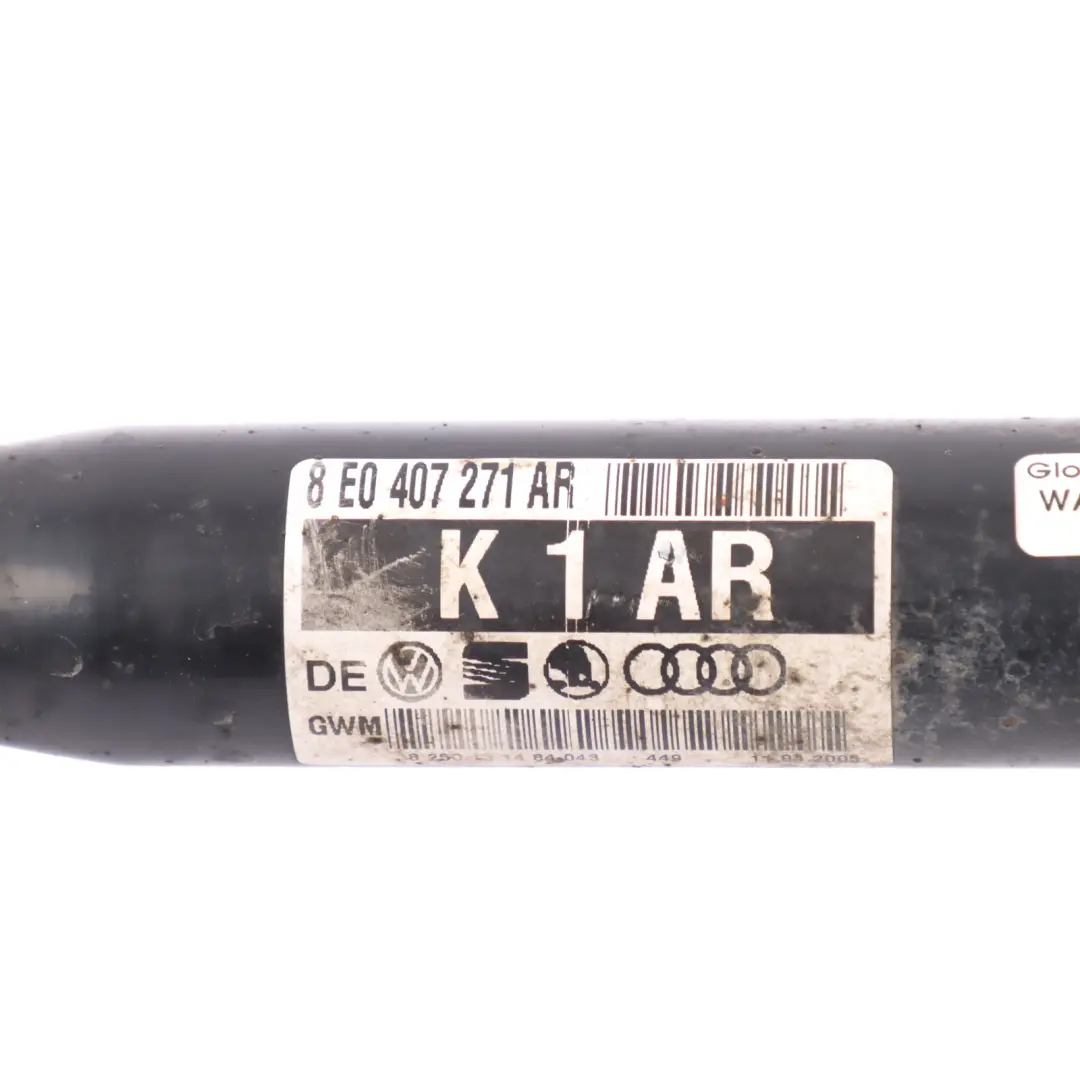Front Axle Driveshaft Drive Shaft Left N/S to Audi A4 B7 2.0 TFSI with Part number 8E0407271AR Audi A4 B7 2.0 TFSI Front Axle Driveshaft Drive Shaft Left N/S - SKU 8E0407271AR - Part number 8E0407271AR