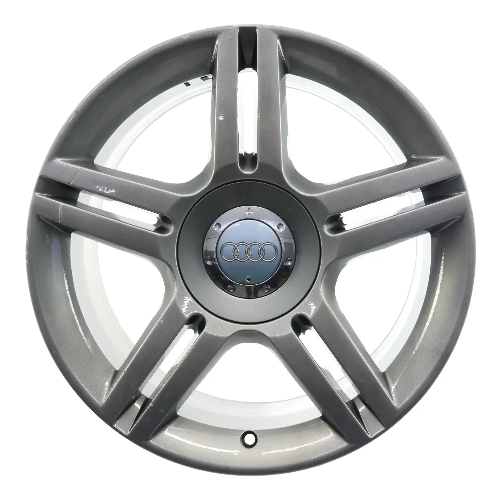 Audi A4 B7 Leicht Metallfelge Silber 17" ET:45 7,5J 5 Doppel Speiche 8E0601025AS