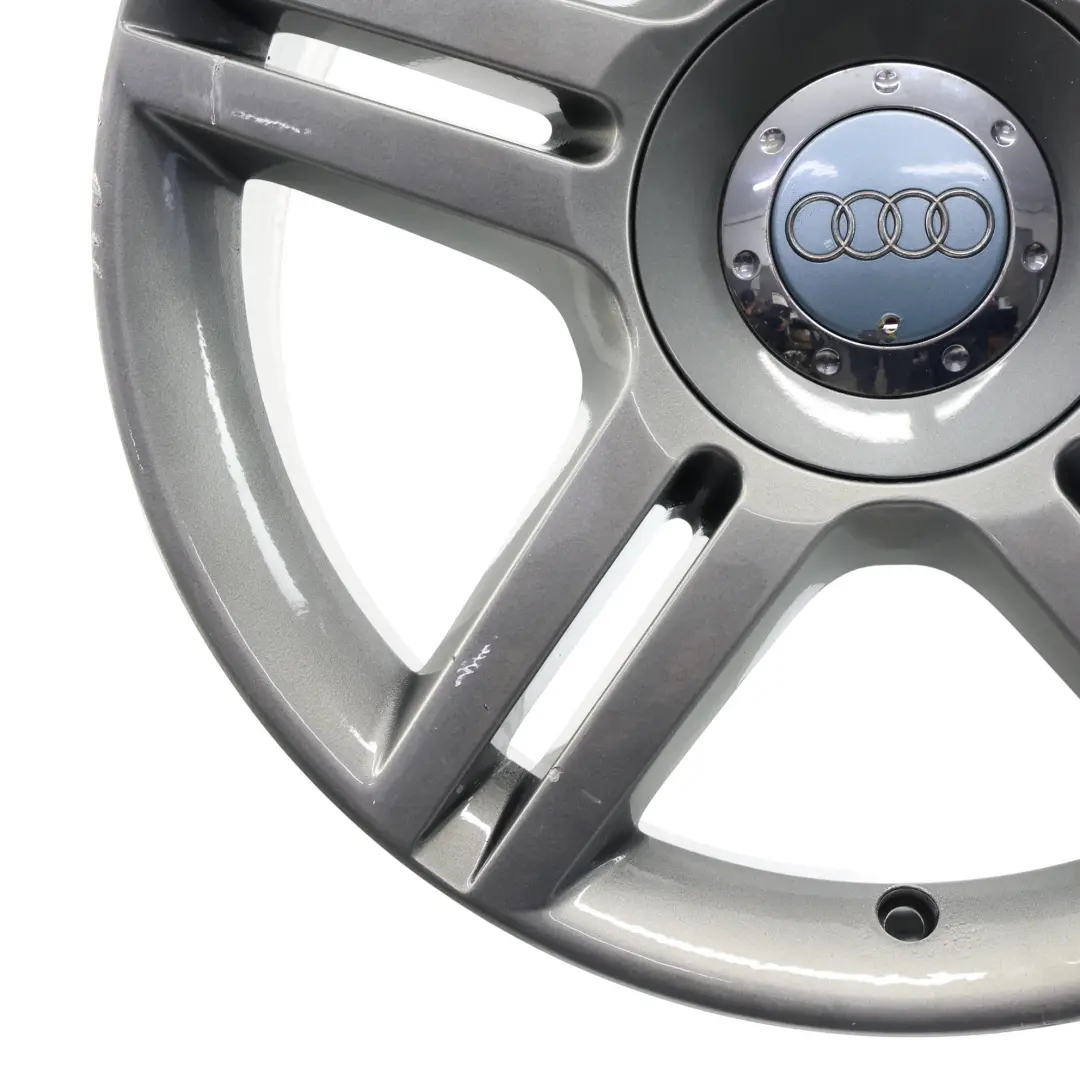 Audi A4 B7 Wheel Rim Alloy Silver 17" ET:45 7,5J 5 Double Spoke - SKU 8E0601025AS-2 - Part number 8E0601025AS