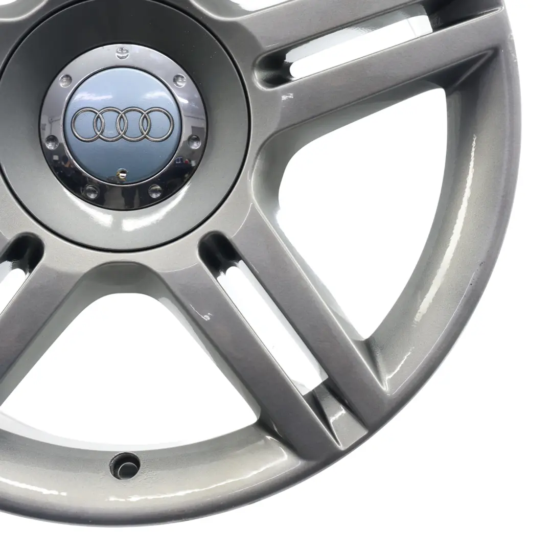 Audi A4 B7 Llanta Aleación Plata 17" ET:45 7,5J 5 Radios Dobles - SKU 8E0601025AS-2 - Número de pieza 8E0601025AS