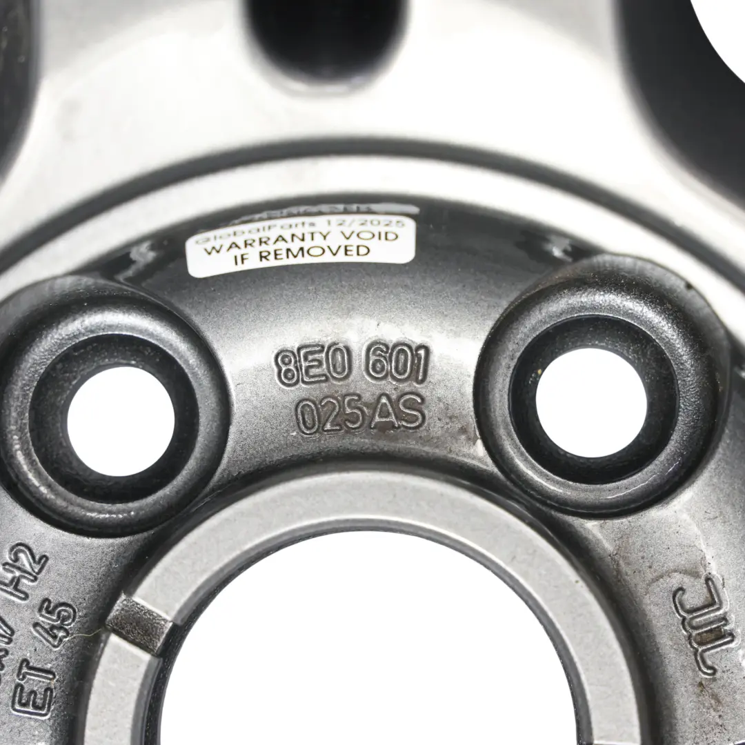 Felge Leichtmetall 17" ET:45 7,5J Silber für Audi A4 B7 mit Teilenummer 8E0601025AS Audi A4 B7 Felge Leichtmetall 17" ET:45 7,5J Silber - SKU 8E0601025AS-3 - Teilenummer 8E0601025AS