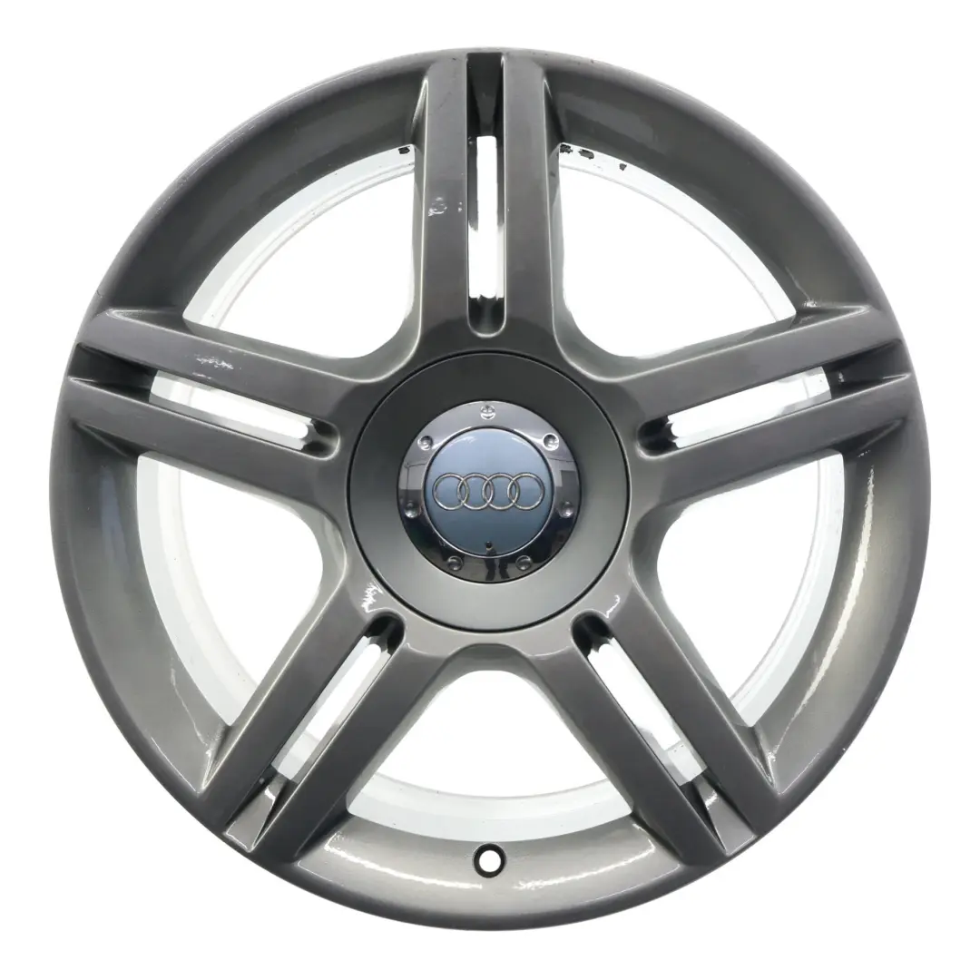 Audi A4 B7 Wheel Rim Alloy Silver 17" ET:45 7,5J 5 Double Spoke - SKU 8E0601025AS-4 - Part number 8E0601025AS