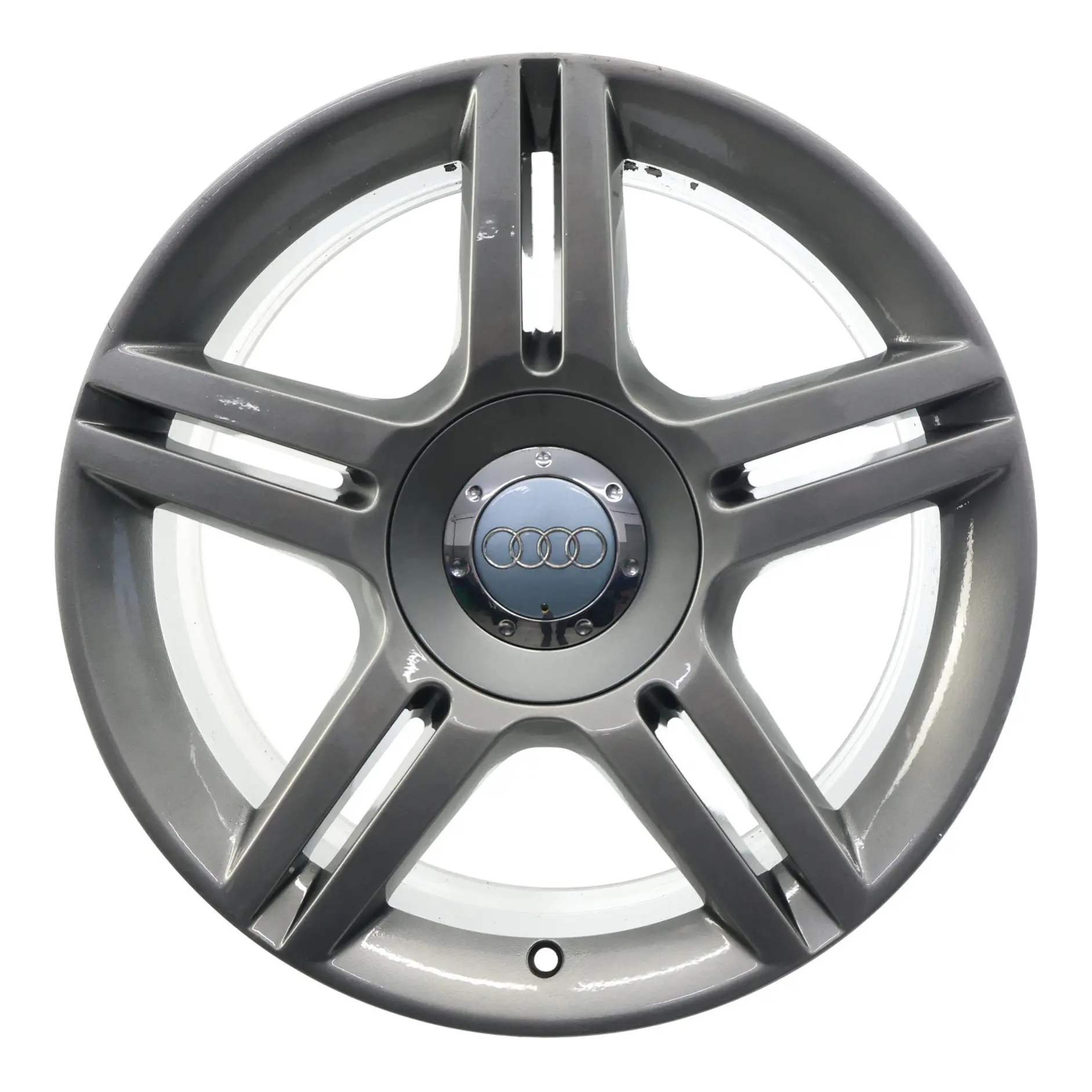 Audi A4 B7 Wheel Rim Alloy Silver 17" ET:45 7,5J 5 Double Spoke 8E0601025AS