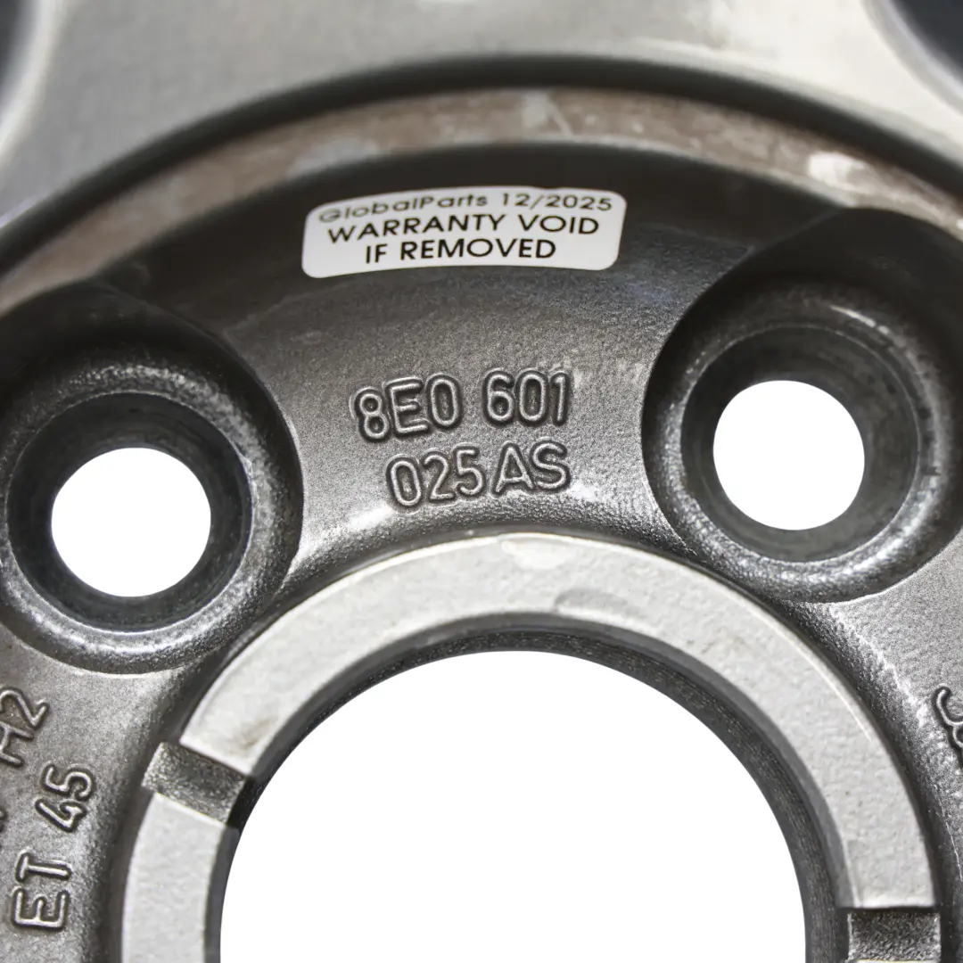 Rim Alloy Silver 17" ET:45 7,5J 5 Double Spoke to Audi A4 B7 Wheel with Part number 8E0601025AS Audi A4 B7 Wheel Rim Alloy Silver 17" ET:45 7,5J 5 Double Spoke - SKU 8E0601025AS-4 - Part number 8E0601025AS