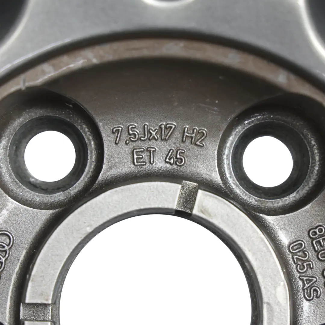 Audi A4 B7 Wheel Rim Alloy Silver 17" ET:45 7,5J 5 Double Spoke - SKU 8E0601025AS-4 - Part number 8E0601025AS