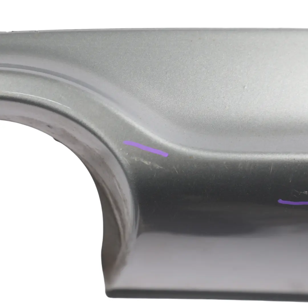 Audi A4 B7 Rear Bumper Diffuser S-Line Trim Cover Avus Silver - Y7J - SKU 8E0807521H-AVS - Part number 8E0807521H