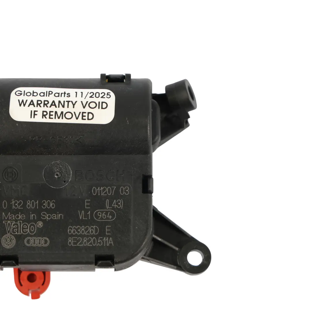 Heater Flap Regulator Motor Actuator to Audi A4 B7 with Part number 8E0820511A Audi A4 B7 Heater Flap Regulator Motor Actuator - SKU RHD-8E2820511A - Part number 8E0820511A