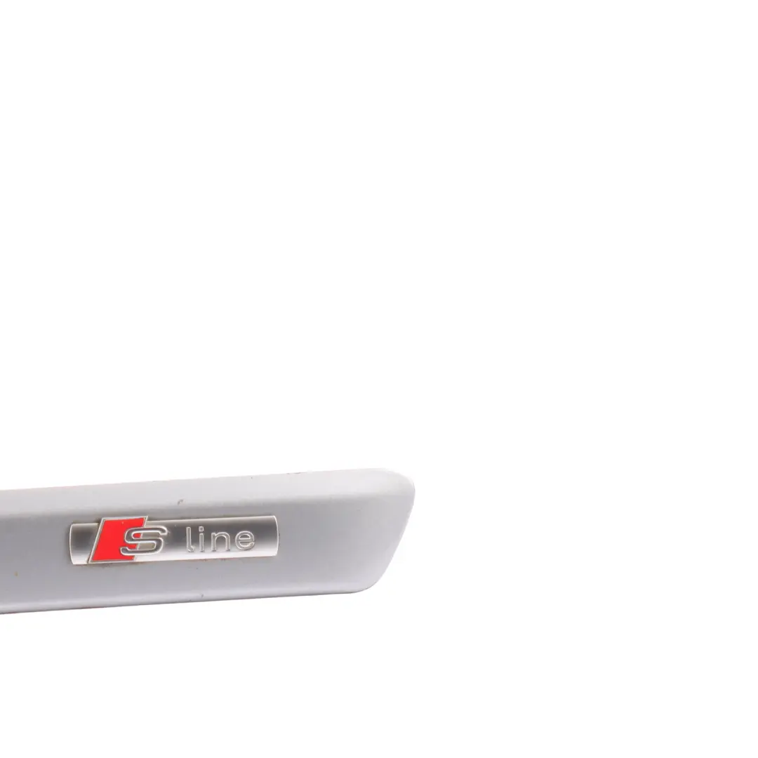 Door Strip S-Line Moulding Left N/S Avus Silver - Y7J to Audi A4 B7 Rear with Part number 8E0853963 Audi A4 B7 Rear Door Strip S-Line Moulding Left N/S Avus Silver - Y7J - SKU 8E0853963-AVS - Part number 8E0853963