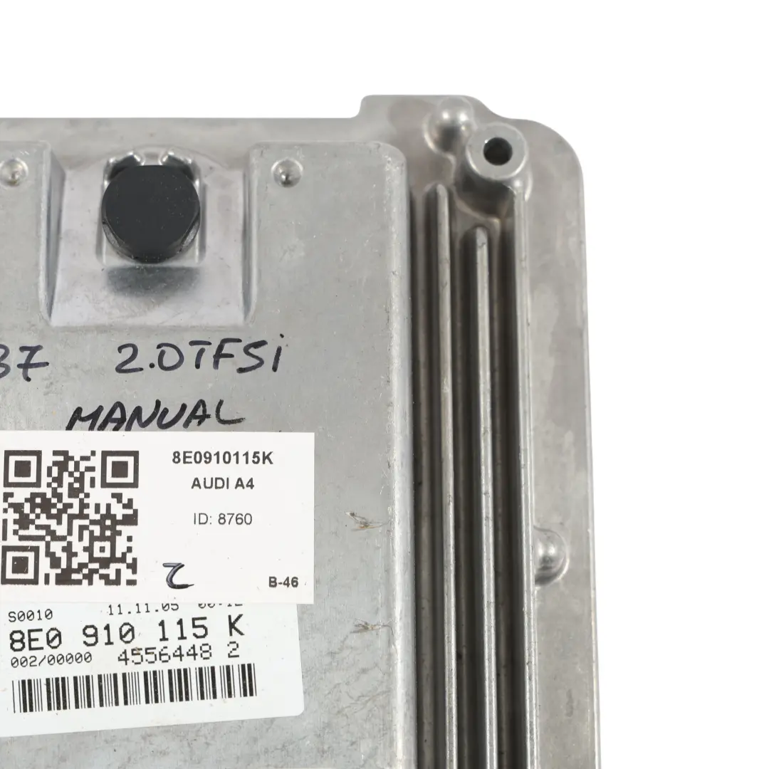BWE 200HP Sterownik Silnika ECU Manual do Audi A4 B7 2.0 TFSI o numerze 8E0910115K Audi A4 B7 2.0 TFSI BWE 200HP Sterownik Silnika ECU Manual - SKU 8E0910115K - Numer Części 8E0910115K