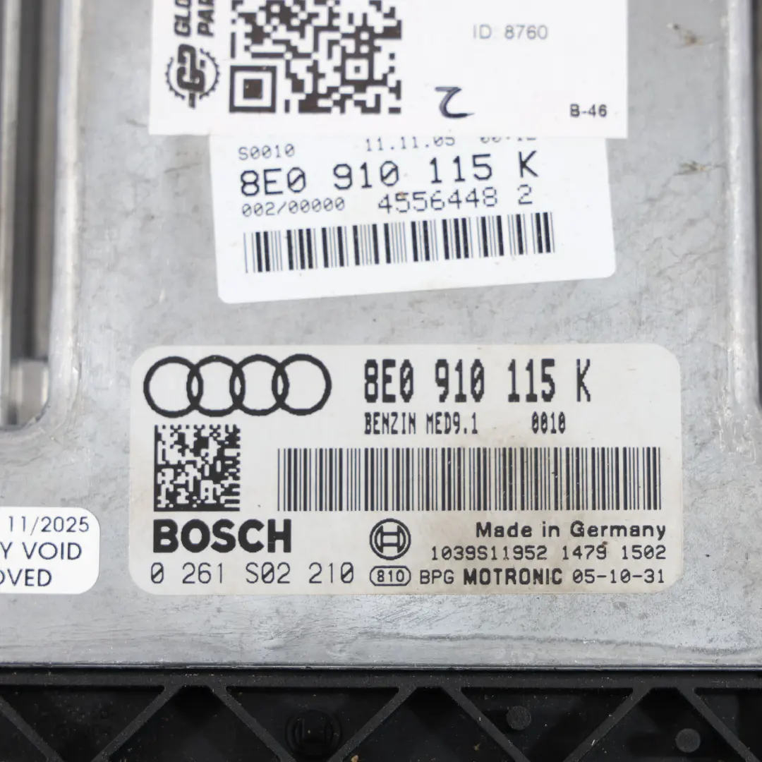 BWE 200HP Sterownik Silnika ECU Manual do Audi A4 B7 2.0 TFSI o numerze 8E0910115K Audi A4 B7 2.0 TFSI BWE 200HP Sterownik Silnika ECU Manual - SKU 8E0910115K - Numer Części 8E0910115K