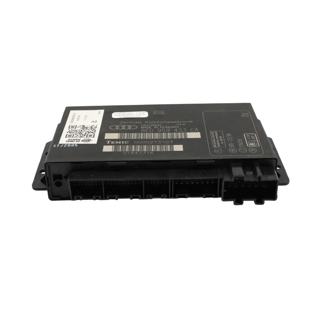 Audi A4 B7 Moduł Sterownik Komfortu BCM - SKU 8E0959433CA - Numer Części 8E0959433CA
