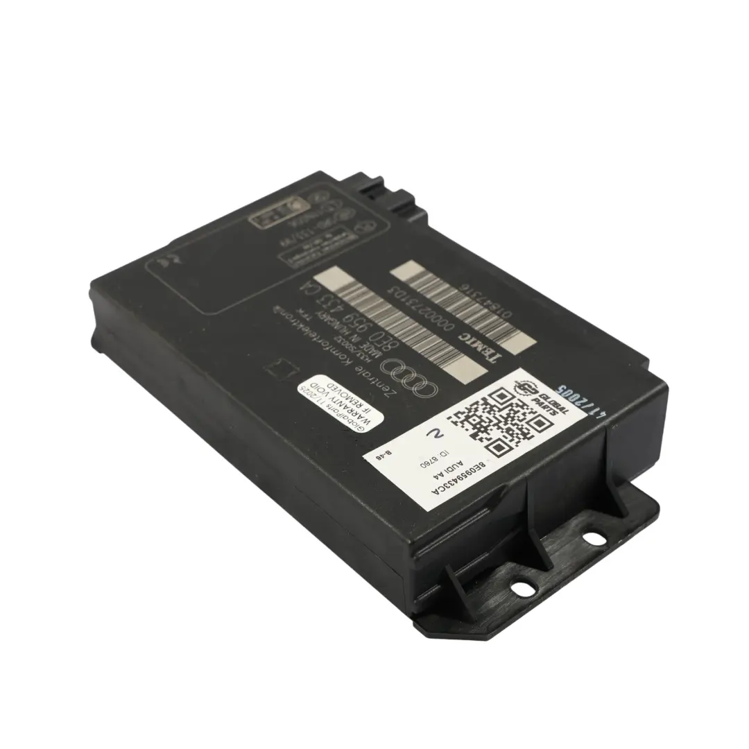 Module D'Alimentation Du BCM Unité ECU pour Audi A4 B7 à propos du numéro de pièce 8E0959433CA Audi A4 B7 Module D'Alimentation Du BCM Unité ECU - SKU 8E0959433CA - Numéro de pièce 8E0959433CA