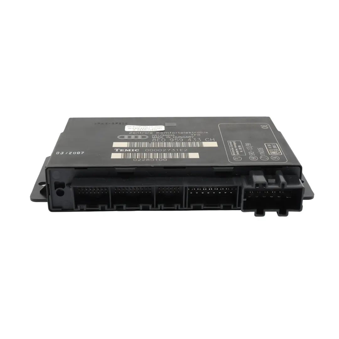 Module De Confort Unité De Commande pour Audi A4 B7 à propos du numéro de pièce 8E0959433CH Audi A4 B7 Module De Confort Unité De Commande - SKU 8E0959433CH - Numéro de pièce 8E0959433CH