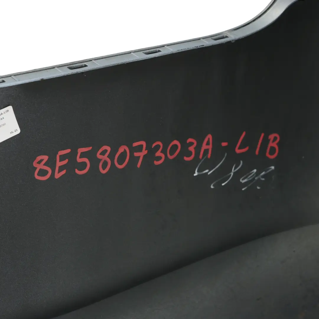 Zderzak Tylny Liquid Blue Niebieski Metalik - Y5J do Audi A4 B7 o numerze 8E5807303A Audi A4 B7 Zderzak Tylny Liquid Blue Niebieski Metalik - Y5J - SKU 8E5807303A-LIB - Numer Części 8E5807303A