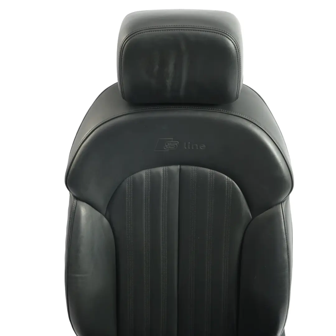 Audi A7 4G Front Sport Seat Left N/S S-Line Interior Heated Leather Soul Black - SKU 4G0881805BD-4 - Part number 4G0881805BD