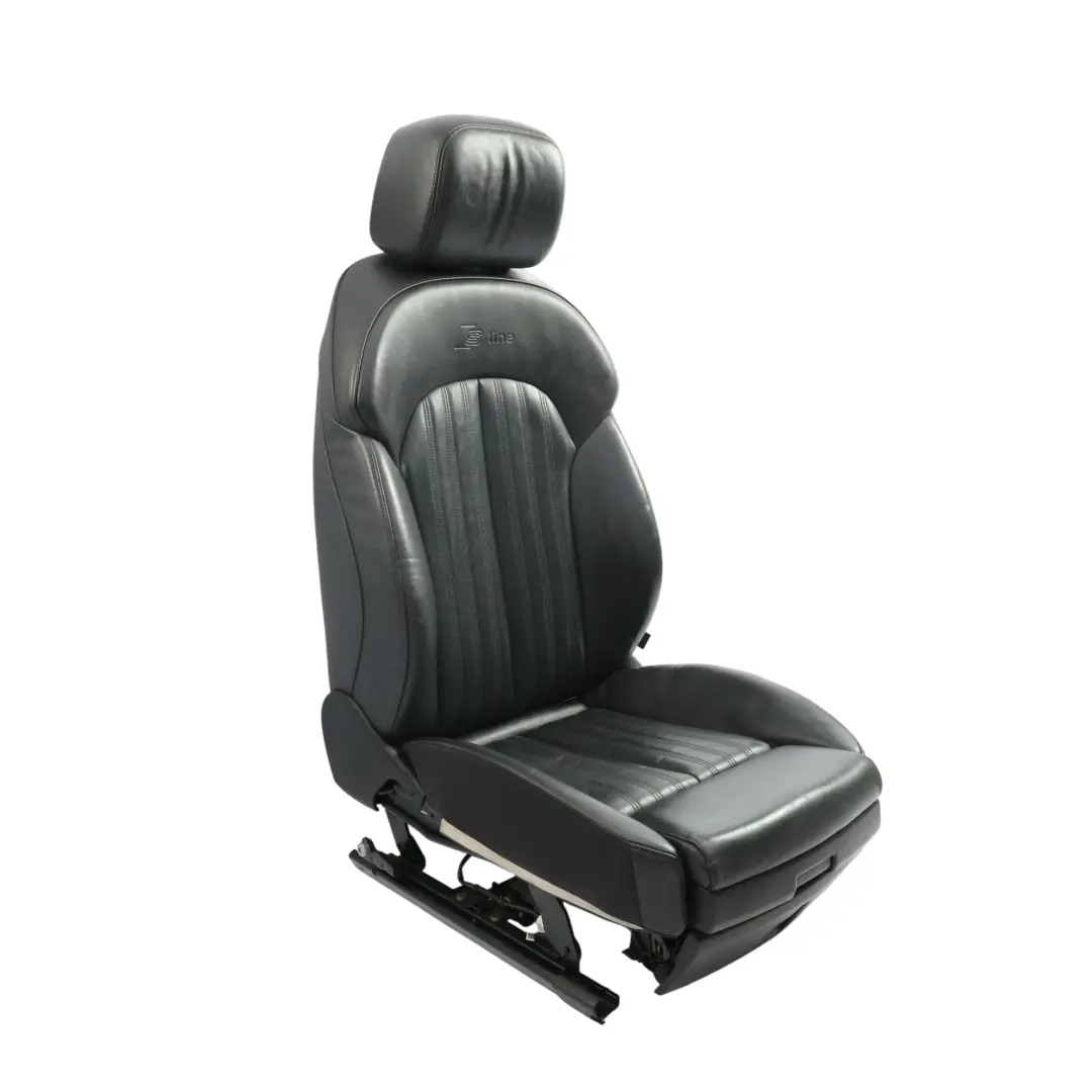 Przedni Fotel Sport Lewy Przód S-Line Grzany Skórzany Czarny do Audi A7 4G o numerze 4G0881805BD Audi A7 4G Przedni Fotel Sport Lewy Przód S-Line Grzany Skórzany Czarny - SKU 4G0881805BD-4 - Numer Części 4G0881805BD