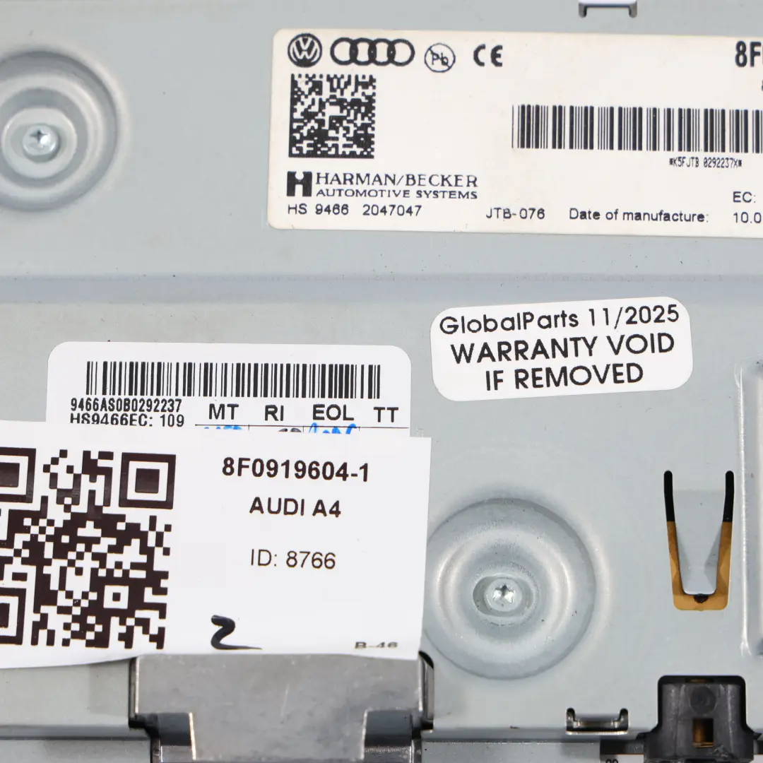 Schermo Di Visualizzazione Radio Multimediale Sat Nav per Audi A5 8T Q5 8R con numero di parte 8F0919604 Audi A5 8T Q5 8R Schermo Di Visualizzazione Radio Multimediale Sat Nav - SKU 8F0919604-1 - Numero di parte 8F0919604