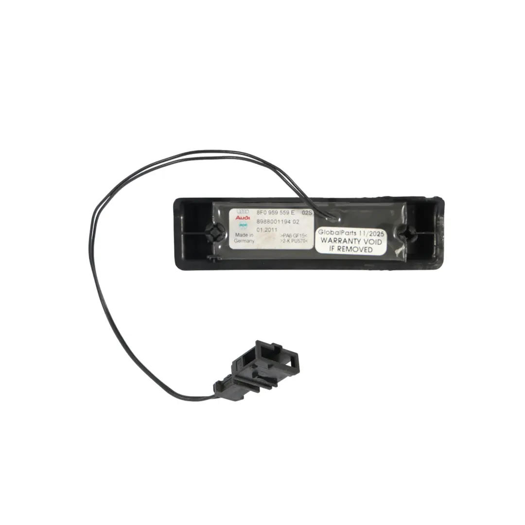 Verdeck Kontaktschalter Sensor Rechts für Audi A5 8T Cabrio mit Teilenummer 8F0959559E Audi A5 8T Cabrio Verdeck Kontaktschalter Sensor Rechts - SKU 8F0959559E - Teilenummer 8F0959559E