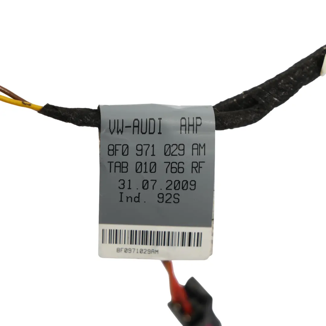 Audi A5 8T Front Door Electric Wiring Loom Harness Driver's Side - SKU 8F0971029AM - Part number 8F0971029AM