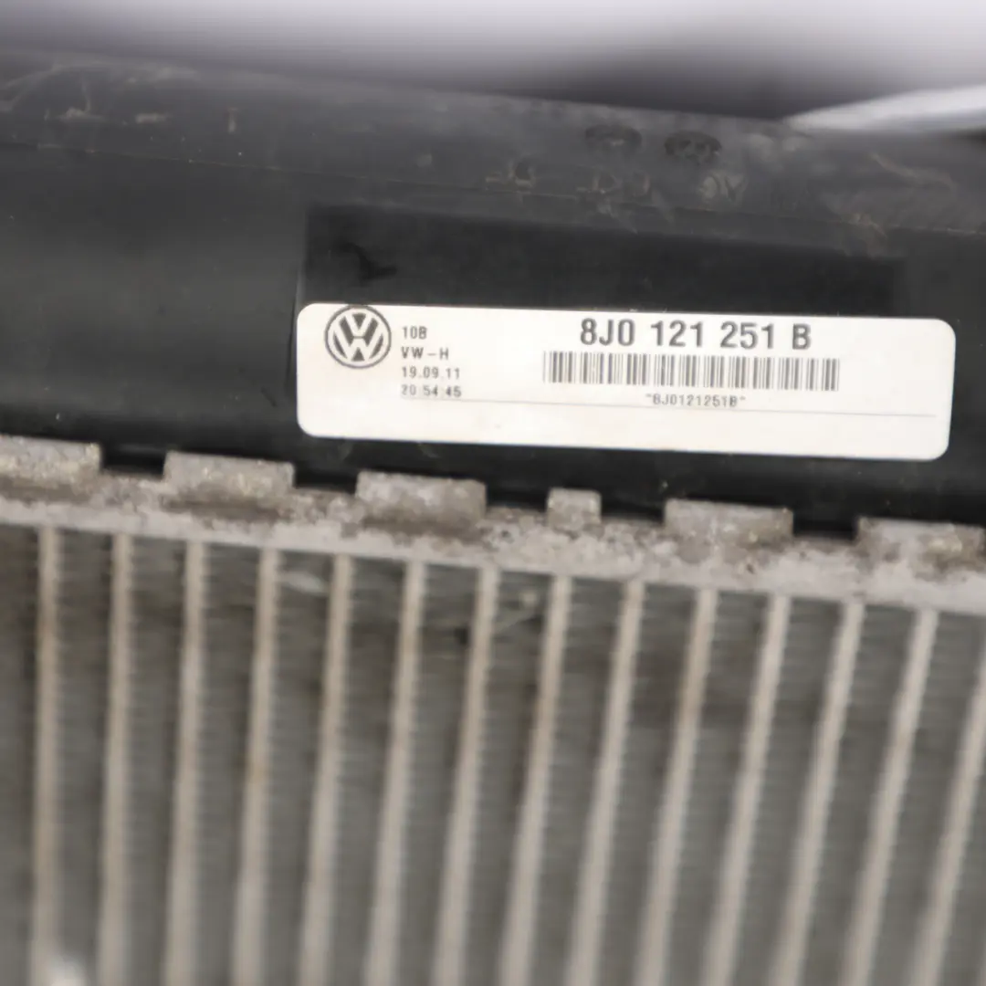 Water Coolant Radiator Cooling Unit to Audi RS3 8P 2.5 TFSI Engine with Part number 8J0121251B Audi RS3 8P 2.5 TFSI Engine Water Coolant Radiator Cooling Unit - SKU 8J0121251B - Part number 8J0121251B