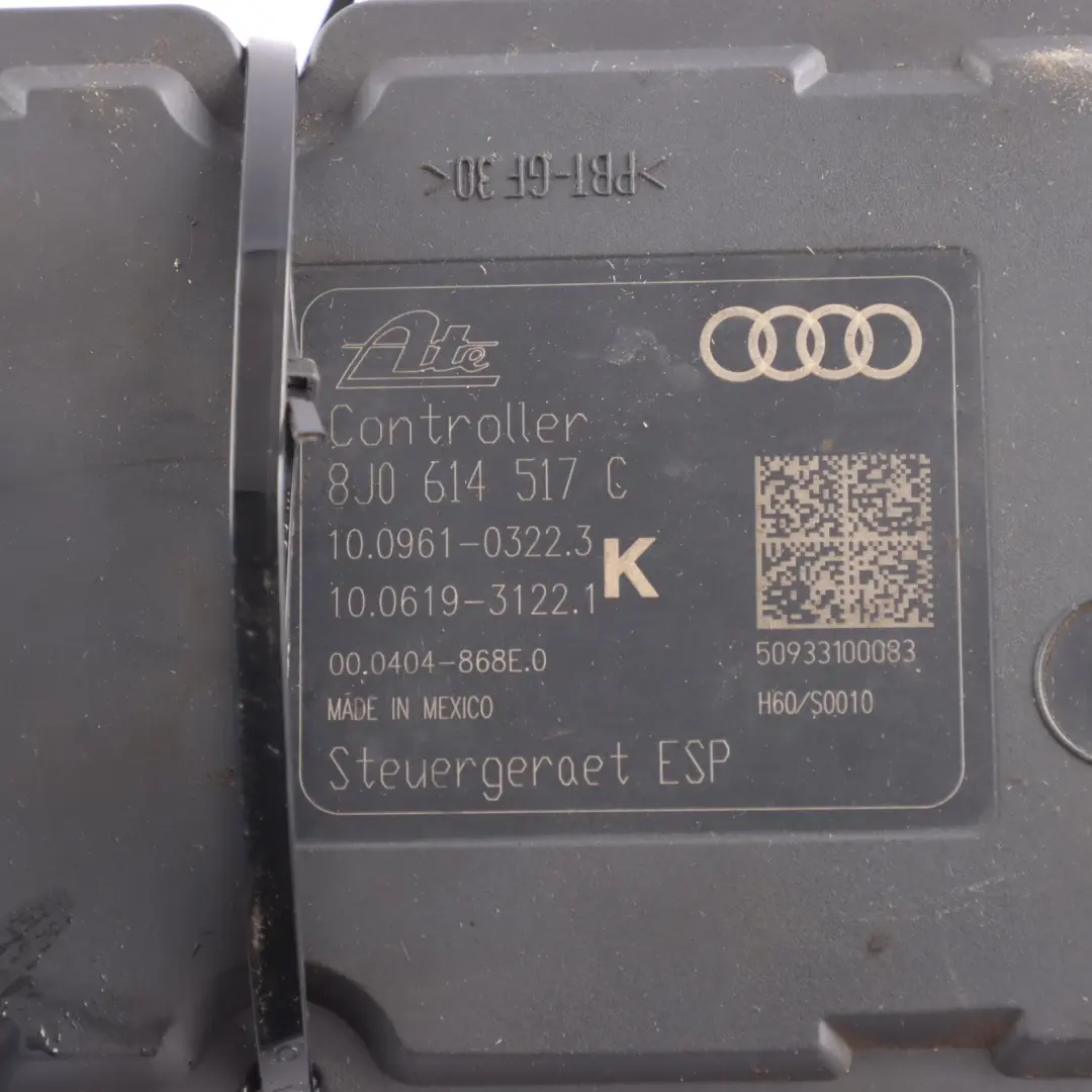 ABS Pump Hydraulic Control Unit Brake Module to Audi TT RS 8J with Part number 8J0614517C Audi TT RS 8J ABS Pump Hydraulic Control Unit Brake Module - SKU 8J0614517C - Part number 8J0614517C