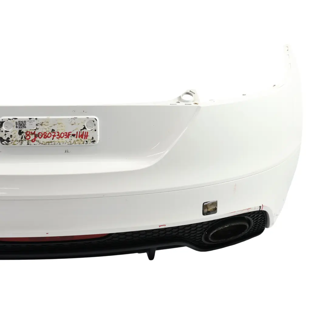Audi TT 8J RS Tylny Zderzak Ibis White Biały - Y9C - SKU 8J0807303F-IWH - Numer Części 8J0807303F