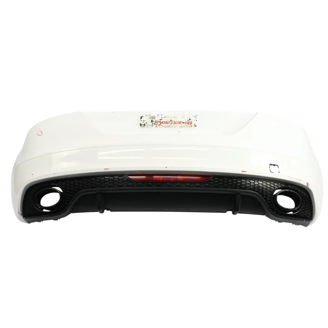 Audi TT 8J RS Rear Bumper Trim Panel Covering Ibis White - Y9C - SKU 8J0807303F-IWH - Part number 8J0807303F