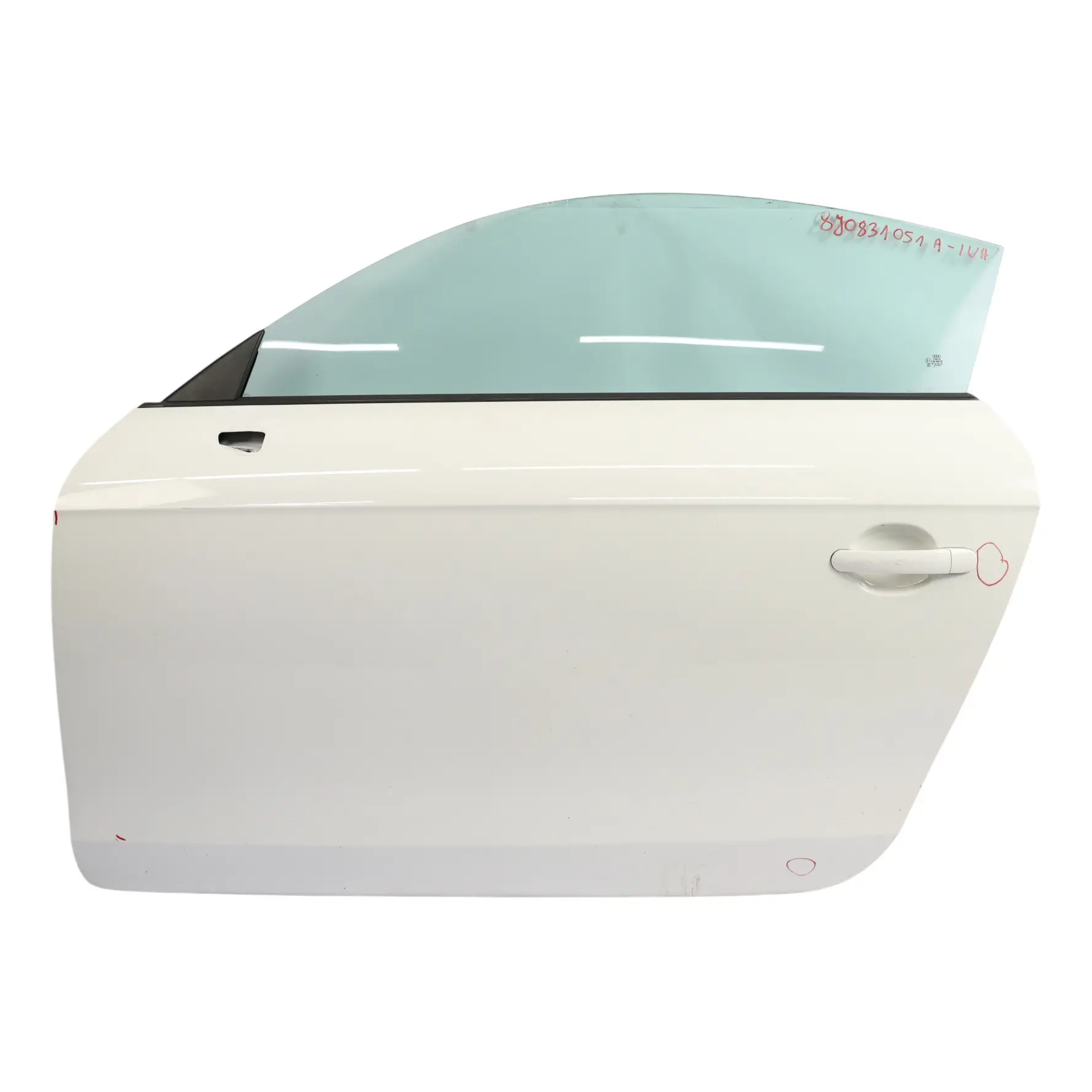 Audi TT 8J Door Cover Front Left N/S Ibis White - Y9C