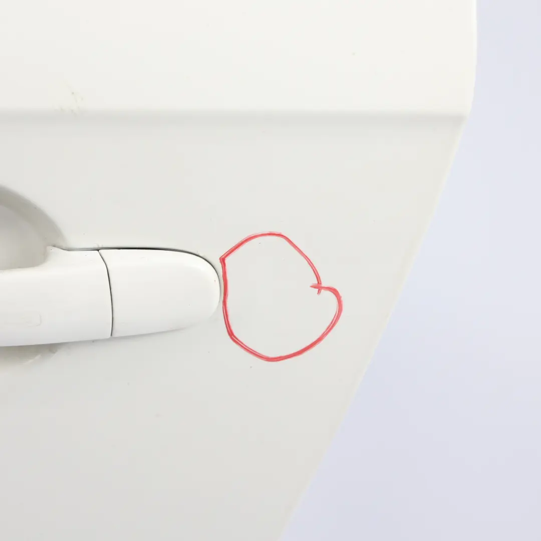 Audi TT 8J Door Cover Front Left N/S Ibis White - Y9C - SKU 8J0831051A-IWH - Part number 8J0831051A