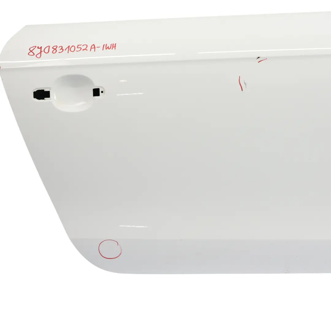 Copriporta Anteriore Destro Ibis White Bianco - Y9C per Audi TT 8J con numero di parte 8J0831052A Audi TT 8J Copriporta Anteriore Destro Ibis White Bianco - Y9C - SKU 8J0831052A-IWH - Numero di parte 8J0831052A