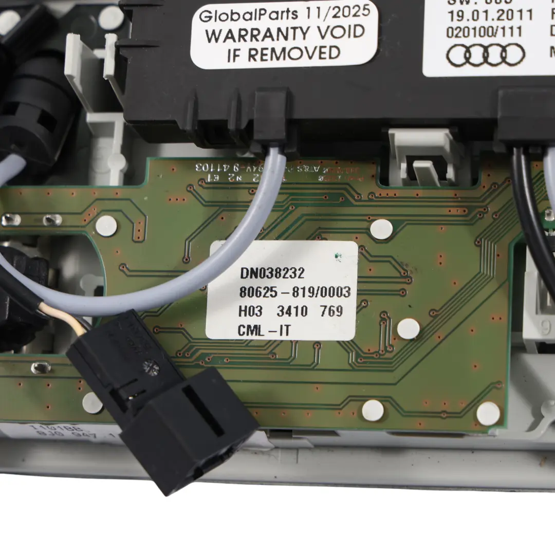 Audi A5 8F Cabrio Innenraum Dach Rück Licht Schalter Einheit 8P7951177 - SKU 8J0947111BB - Teilenummer 8J0947111BB