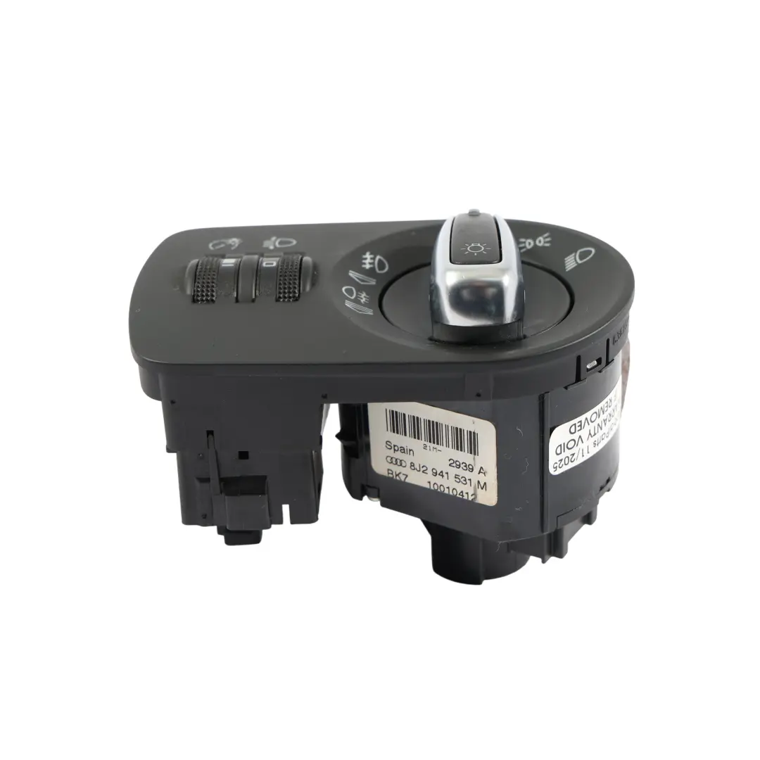 Audi TT 8J Panel Włącznik Przełącznik Świateł - SKU 8J2941531M - Numer Części 8J2941531M
