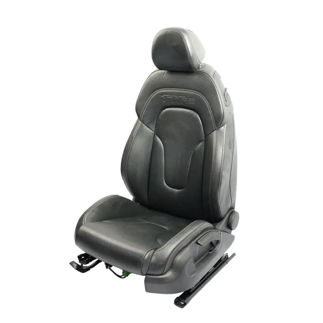 Audi TTRS 8J Coupé Siège Avant Gauche Chauffant En Cuir Feinnappa Soul Black - SKU 8J8881805AC-2 - Numéro de pièce 8J8881805AC