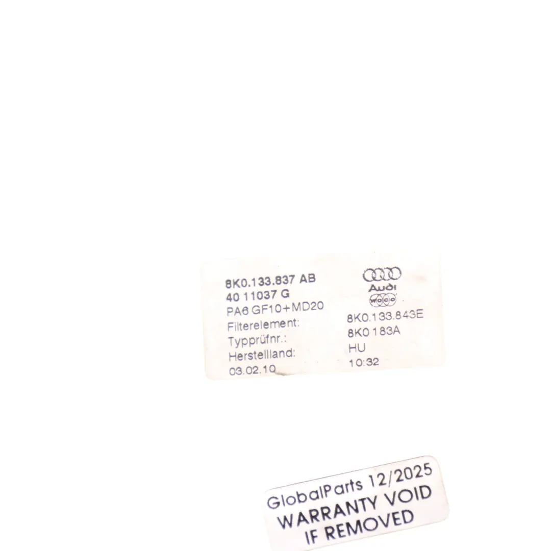 Audi A4 B8 2.0 TDI Obudowa Filtra Powietrza - SKU 8K0133835AB - Numer Części 8K0133835AB